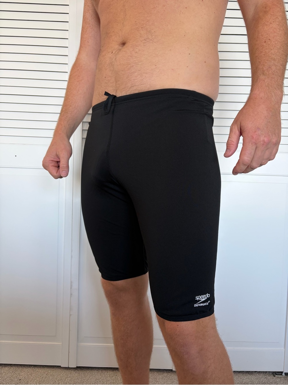 Speedo Black Men's Jammer Swim Briefs